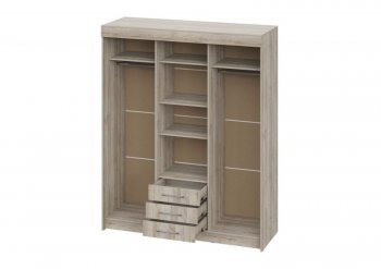 Шкаф-купе 1700 мм Фортуна (Дуб крафт серый) (ИЦ) в Екатеринбурге - mebel-e96.ru