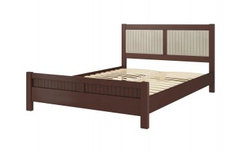 Кровать из массива Фрида Орех (БМ) в Екатеринбурге - mebel-e96.ru