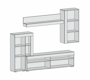 Гостиная Майами (Дуб Сонома) в Екатеринбурге - mebel-e96.ru