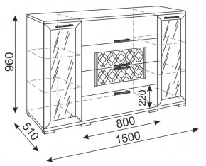 Стенка Тиффани (М 05-05-09-11-12-13-14) (Риннер) в Екатеринбурге - mebel-e96.ru