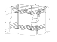 Кровать 2-х ярусная Гранада-2Я в Екатеринбурге - mebel-e96.ru