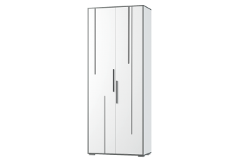 Шкаф 2 дв. Грей (УНИ) (МЛК) в Екатеринбурге - mebel-e96.ru