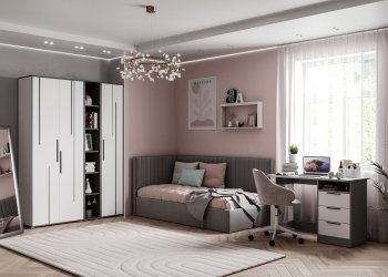 Набор детской мебели Грей модульный (МЛК) в Екатеринбурге - mebel-e96.ru