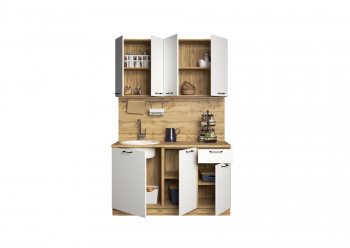 КУхонный гарнитур Хелмер 1400 мм (Сурская) в Екатеринбурге - mebel-e96.ru