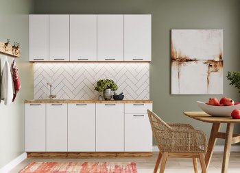 КУхонный гарнитур Хелмер 1800 мм (Сурская) в Екатеринбурге - mebel-e96.ru
