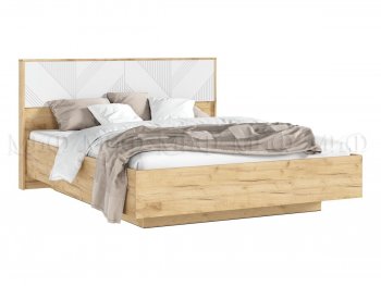 Кровать парящая Ирис крафт/белый (Миф) в Екатеринбурге - mebel-e96.ru