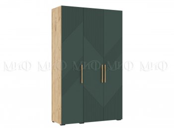 Шкаф 1350 мм Ирис с антресолью, крафт/грин (Миф) в Екатеринбурге - mebel-e96.ru