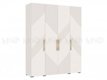 Шкаф 1800 мм Ирис с антресолью кашемир (Миф) в Екатеринбурге - mebel-e96.ru