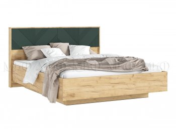 Кровать парящая Ирис крафт/грин с подсветкой (Миф) в Екатеринбурге - mebel-e96.ru