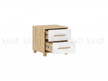 Тумба прикроватная Ирис крафт/белый, 2 шт (Миф) в Екатеринбурге - mebel-e96.ru
