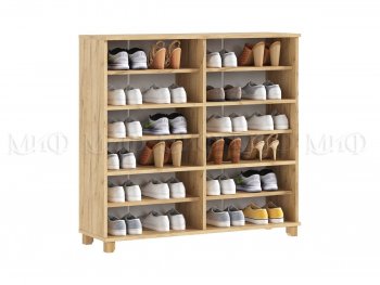 Обувница Ирис крафт/белый (Миф) в Екатеринбурге - mebel-e96.ru