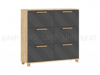 Обувница Ирис крафт/графит (Миф) в Екатеринбурге - mebel-e96.ru