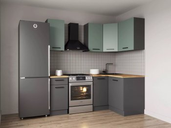 Кухонный гарнитур угловой Изумруд 2000х1200 в Екатеринбурге - mebel-e96.ru