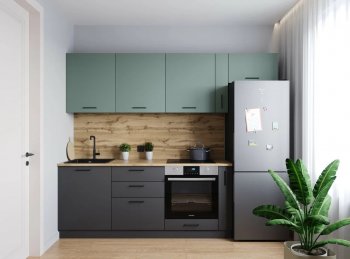 Кухонный гарнитур Изумруд 2550 мм (Санвут) в Екатеринбурге - mebel-e96.ru