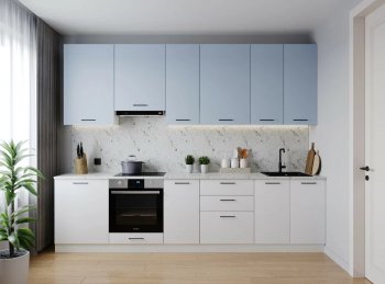 Кухонный гарнитур высокий Капри 3000 мм ЛДСП/МДФ (Санвут) в Екатеринбурге - mebel-e96.ru