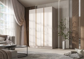 Шкаф 1500 мм 3-х створчатый Келвин кашемир (Миф) в Екатеринбурге - mebel-e96.ru