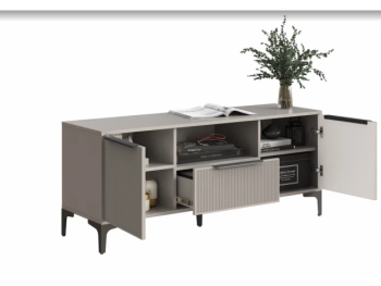 Тумба ТВ на 1350 Кимберли кашемир (Handis) в Екатеринбурге - mebel-e96.ru