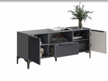 Тумба ТВ на 1350 Кимберли графит (Handis) в Екатеринбурге - mebel-e96.ru