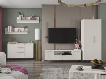 Стенка Кимберли кашемир, модульная (Handis) в Екатеринбурге - mebel-e96.ru