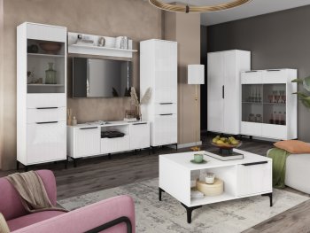 Стенка Кимберли белый, модульная (Handis) в Екатеринбурге - mebel-e96.ru