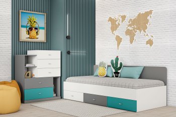 Кровать Клео арт. 010 океан (Диал) в Екатеринбурге - mebel-e96.ru