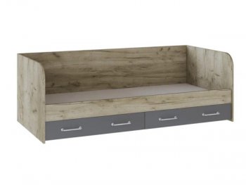 Кровать с ящиками Колибри Лофт дуб серый (Текс) в Екатеринбурге - mebel-e96.ru