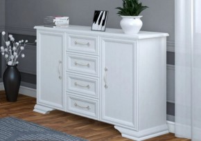 Комод 4ящ.+2дв. ГРАЦИЯ (лак) Белый (БМ) в Екатеринбурге - mebel-e96.ru