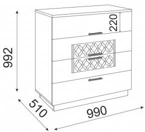 Комод Тиффани М23 (Риннер) в Екатеринбурге - mebel-e96.ru