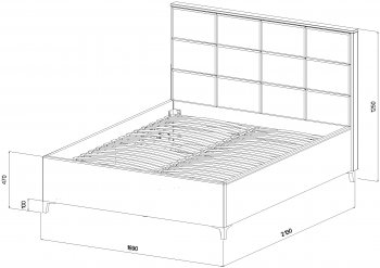 Кровать с подъемным механизмом Мега беж (Лин) в Екатеринбурге - mebel-e96.ru
