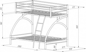 Кровать 2-х ярусная Виньола-2 (900/1200*1900) в Екатеринбурге - mebel-e96.ru