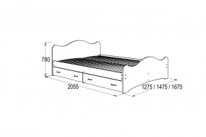 Кровать-7 двойная с 2-мя ящиками (1200*2000) в Екатеринбурге - mebel-e96.ru