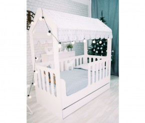 Кровать-домик детская с ящиком 800*1600 (Белый) в Екатеринбурге - mebel-e96.ru