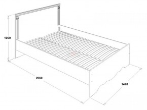 Кровать двойная Ольга 1Н + 2-а ящика (1400*2000) в Екатеринбурге - mebel-e96.ru