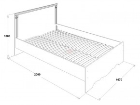 Кровать двойная Ольга 1Н + 2-а ящика (1600*2000) в Екатеринбурге - mebel-e96.ru