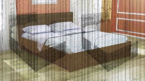 Кровать интерьерная Лита с латами 1400*2000 в Екатеринбурге - mebel-e96.ru