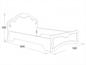 Кровать Ольга-10 МДФ (1600) в Екатеринбурге - mebel-e96.ru