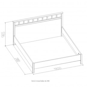 Кровать Шерлок Люкс 1200 ясень анкор светлый 1200*2000 в Екатеринбурге - mebel-e96.ru