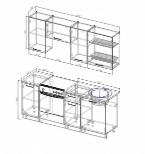 Кухонный гарнитур Лофт 2000 в Екатеринбурге - mebel-e96.ru