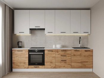 Кухонный гарнитур высокий Лада 3000 мм (Санвут) в Екатеринбурге - mebel-e96.ru