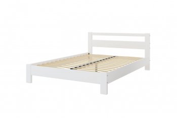 Кровать из массива Лана Белый Античный (БМ) в Екатеринбурге - mebel-e96.ru