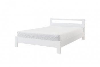 Кровать из массива Лана Белый Античный (БМ) в Екатеринбурге - mebel-e96.ru