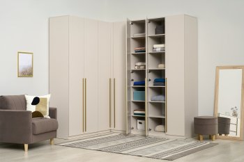 Гардеробная/шкаф 2200*1706 мм Ларго №3 Кашемир (Миф) в Екатеринбурге - mebel-e96.ru