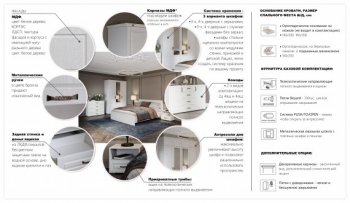 Шкаф распашной 1440 мм Лацио 3Д, белое дерево (Имп) в Екатеринбурге - mebel-e96.ru