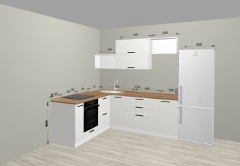 Угловой кухонный гарнитур Санвут 1516х2100 мм в Екатеринбурге - mebel-e96.ru