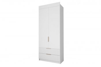 Шкаф Лавис ШД 900.1, белый софт (ДСВ) в Екатеринбурге - mebel-e96.ru