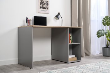 Стол письменный Лайт 12.163. серый (Моби) в Екатеринбурге - mebel-e96.ru