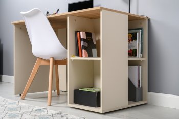 Стол письменный Лайт 12.163. сатин (Моби) в Екатеринбурге - mebel-e96.ru