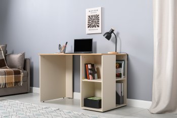 Стол письменный Лайт 12.163. сатин (Моби) в Екатеринбурге - mebel-e96.ru