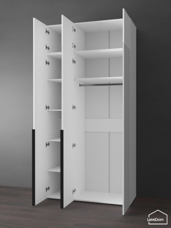 Шкаф с антресолью 1200 мм Linnea MHR-3A-1 2450х1200х510 (Белый-М 11.1.2) в Екатеринбурге - mebel-e96.ru