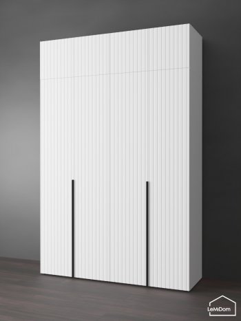 Шкаф с антресолью 1600 мм Linnea MHR-4A-1 2450х1600х510 (Белый-М 11.1.1) в Екатеринбурге - mebel-e96.ru